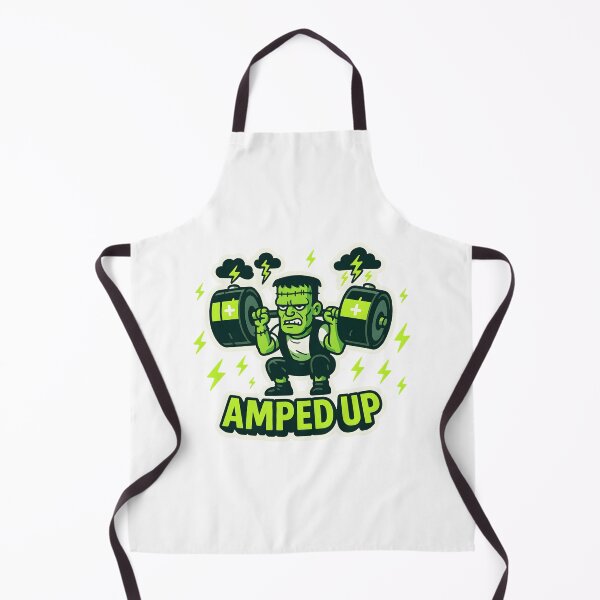 Item preview, Amped Up — Franken Gains with Battery Barbells designed and sold by Cheerioza.