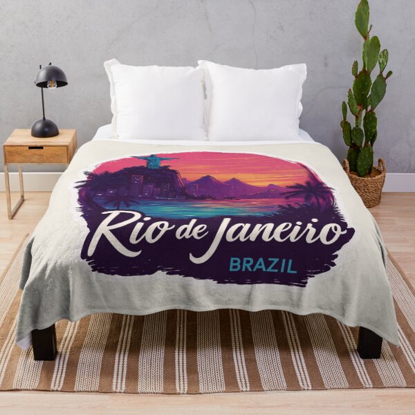 Item preview, Rio de Janeiro Brazil Vintage Travel Sticker Retro Sunset & Christ the Redeemer Design designed and sold by Blurbean.