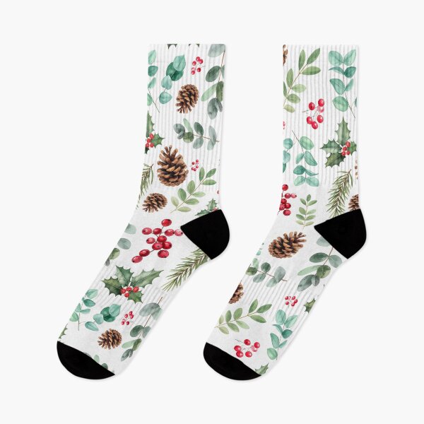 Item preview, Winter Forest Pinecone and Berry Pattern designed and sold by Found Dream.