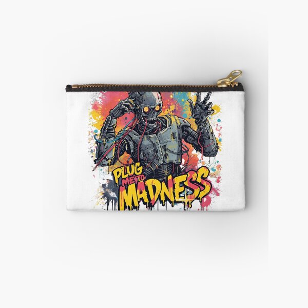 Item preview, Plug Me to Madness – Cyberpunk Robot Street Art Design designed and sold by Activity01.