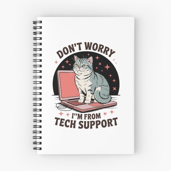 Item preview, Tech Support Cat Funny Cat Lovers designed and sold by CookWorldLaughs.