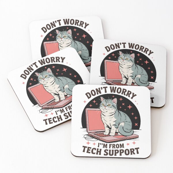 Item preview, Tech Support Cat Funny Cat Lovers designed and sold by CookWorldLaughs.