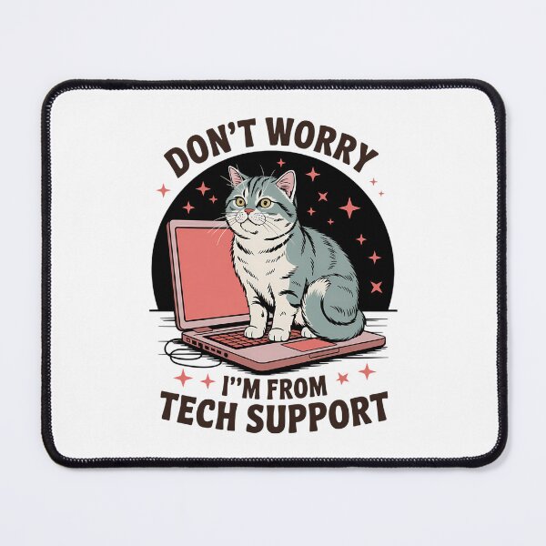 Item preview, Tech Support Cat Funny Cat Lovers designed and sold by CookWorldLaughs.