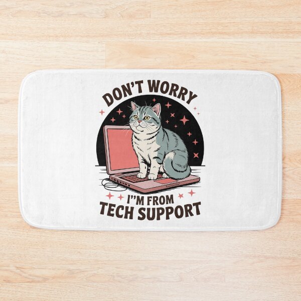 Item preview, Tech Support Cat Funny Cat Lovers designed and sold by CookWorldLaughs.