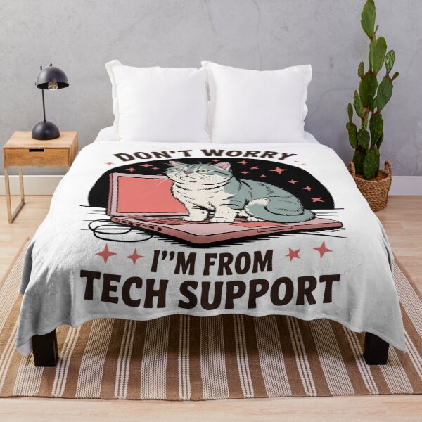 Item preview, Tech Support Cat Funny Cat Lovers designed and sold by CookWorldLaughs.