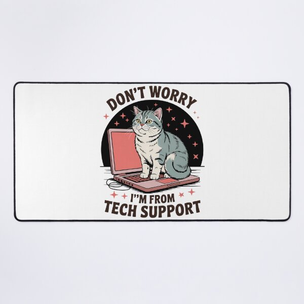 Item preview, Tech Support Cat Funny Cat Lovers designed and sold by CookWorldLaughs.