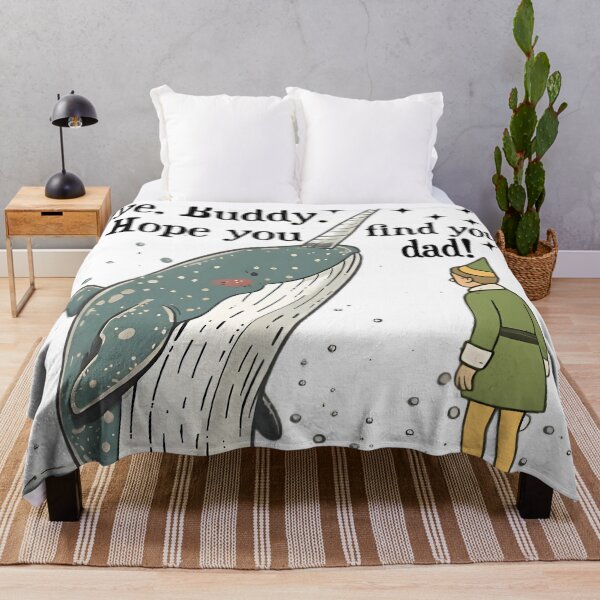 Item preview, Bye Buddy Hope You Find Your Dad | Funny Christmas Elf Narwhal Art designed and sold by jeanetterivera.