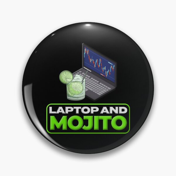 Item preview, Laptop And A Mojito Day Trading designed and sold by KamiTrades.