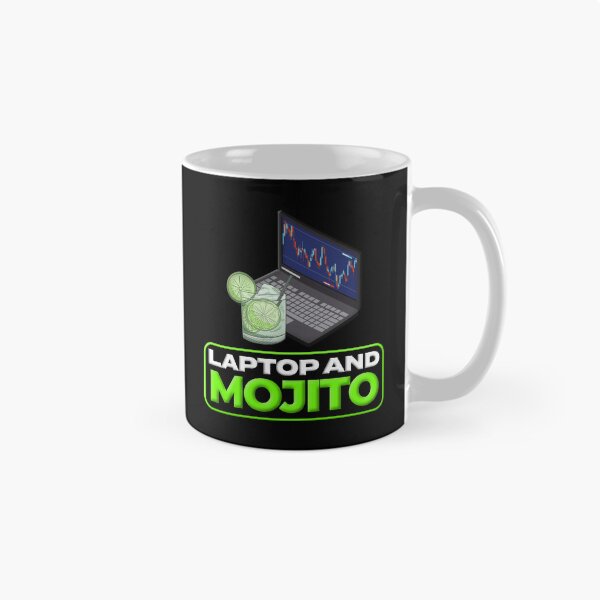 Item preview, Laptop And A Mojito Day Trading designed and sold by KamiTrades.