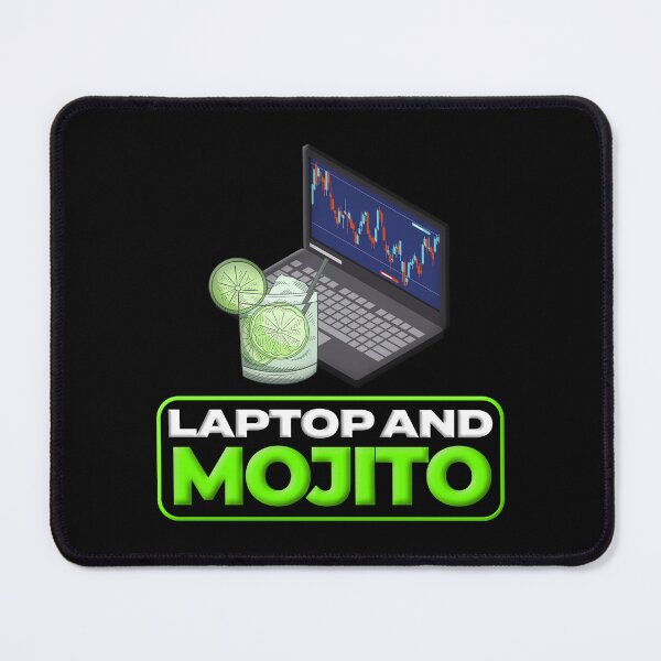 Item preview, Laptop And A Mojito Day Trading designed and sold by KamiTrades.