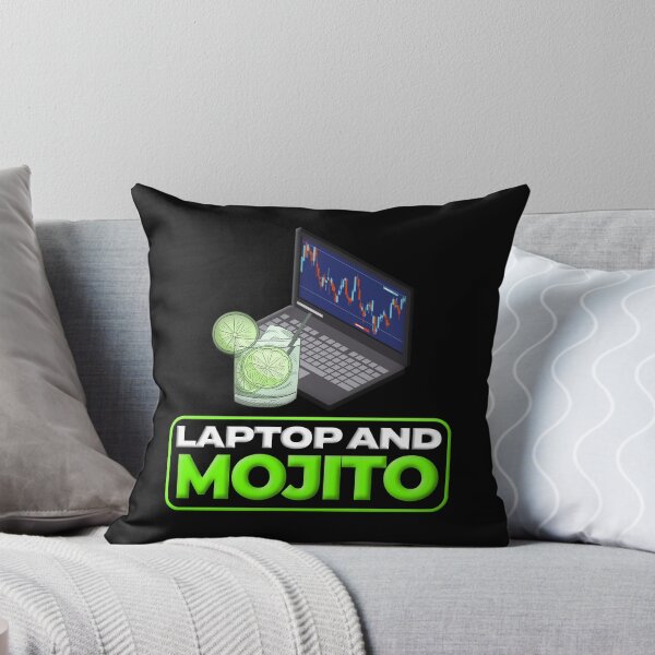 Item preview, Laptop And A Mojito Day Trading designed and sold by KamiTrades.