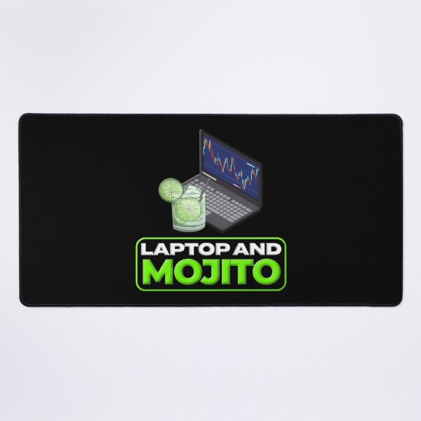 Item preview, Laptop And A Mojito Day Trading designed and sold by KamiTrades.