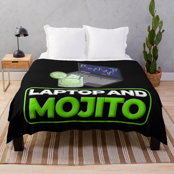 Item preview, Laptop And A Mojito Day Trading designed and sold by KamiTrades.