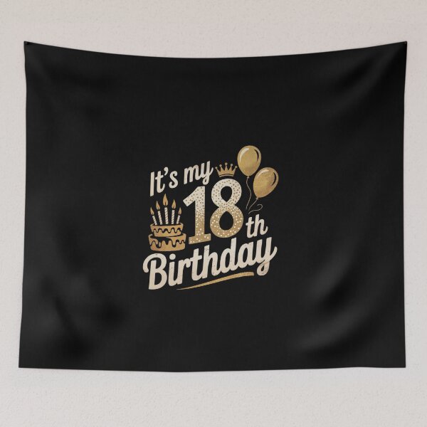 Item preview, It's My 18Th Birthday Idea For 18 Years Old Man And Woman  designed and sold by EllinoKlemo.