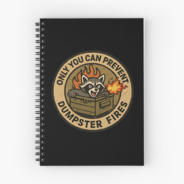 Item preview, Only You Can Prevent Dumpster Fires Response Team Angry Racoon Fire designed and sold by SkeletonsDanger.
