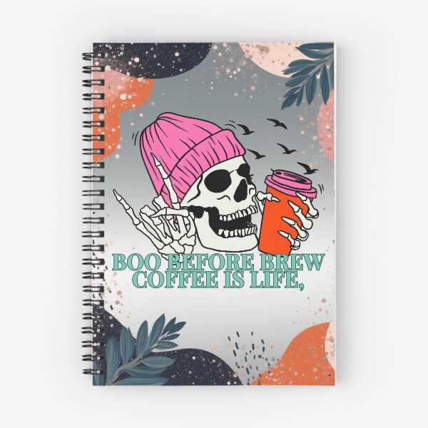 Item preview, Good Vibes Halloween Colorful Skull Boo Before Brew, Coffee is Life designed and sold by DesignPrintWorks.