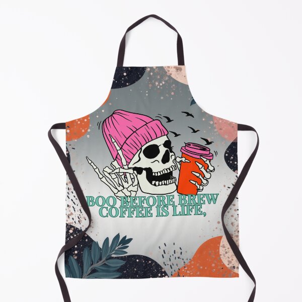 Item preview, Good Vibes Halloween Colorful Skull Boo Before Brew, Coffee is Life designed and sold by DesignPrintWorks.