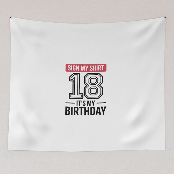 Item preview, It's My 18th Birthday Party 18 Years Old Boy Girl Sign My 1  designed and sold by EllinoKlemo.