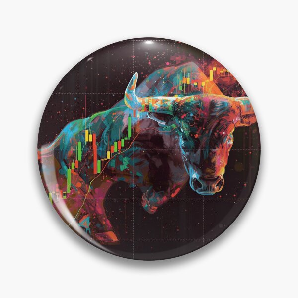 Item preview, Colorful Bull — Abstract Market Energy, forex, you,  designed and sold by Ewelina  Niemiec.