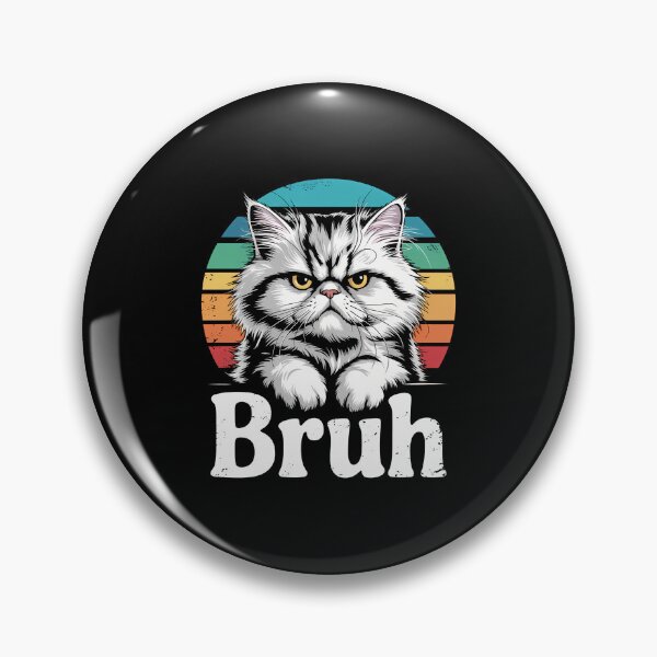 Item preview, Weird Cat Meme Bruh Funny Saying designed and sold by CookWorldLaughs.