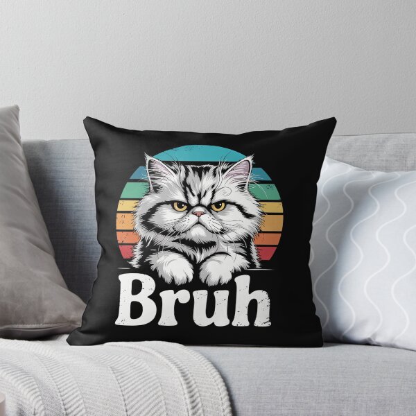 Item preview, Weird Cat Meme Bruh Funny Saying designed and sold by CookWorldLaughs.