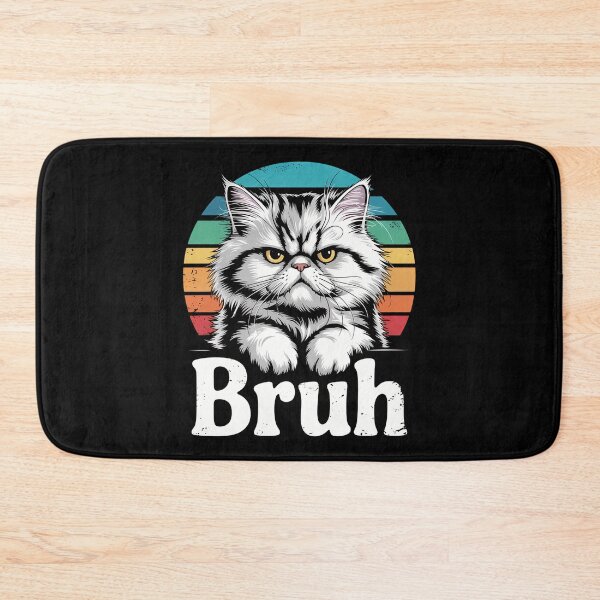 Item preview, Weird Cat Meme Bruh Funny Saying designed and sold by CookWorldLaughs.