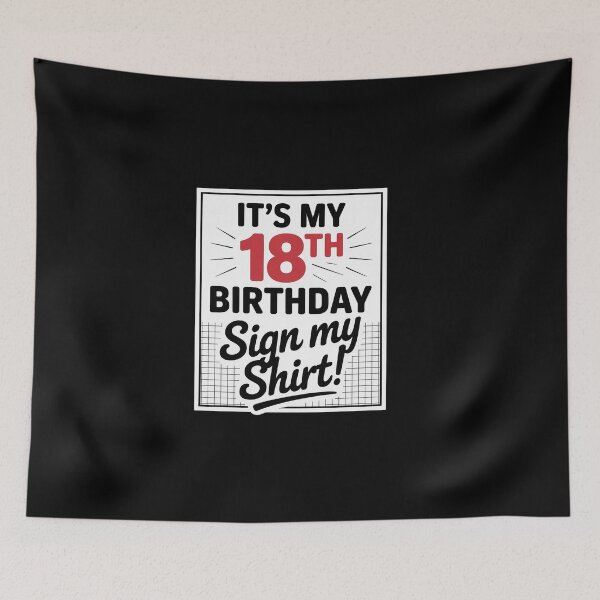 Item preview, It's My 18th Birthday Party 18 Years Old Boy Girl Sign My  designed and sold by EllinoKlemo.