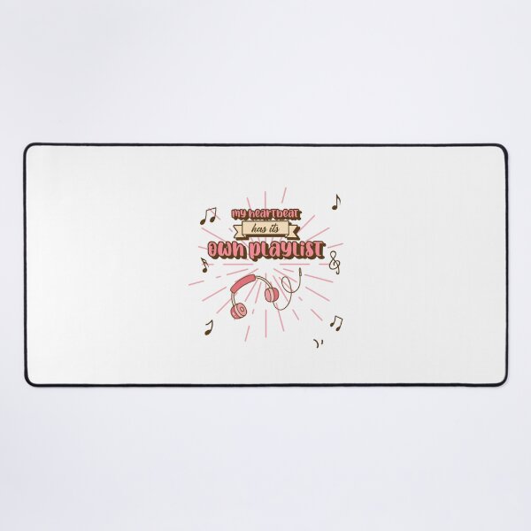 Item preview, My Heartbeat Has Its Own Playlist – Trendy Headphone Music Design designed and sold by Ani-24.