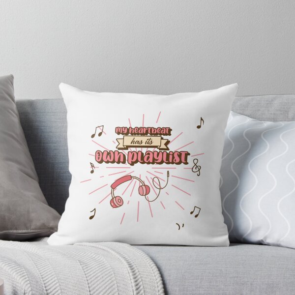Item preview, My Heartbeat Has Its Own Playlist – Trendy Headphone Music Design designed and sold by Ani-24.