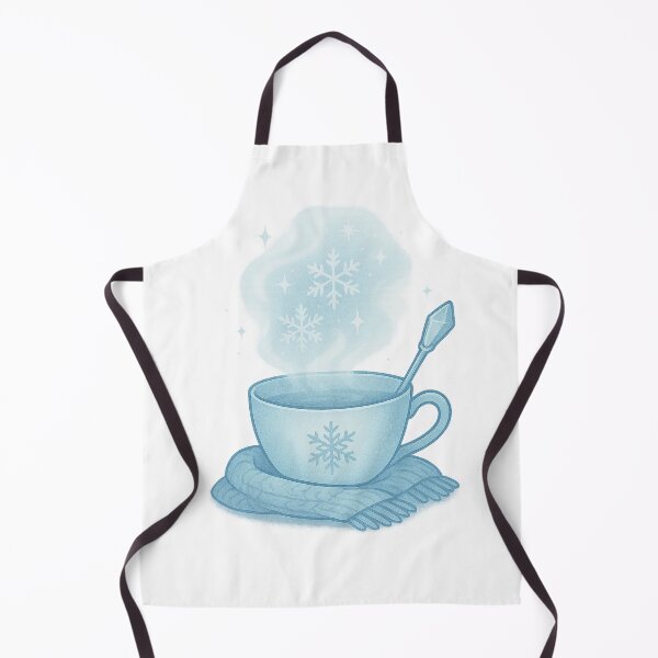 Item preview, Frozen Teacup Altar | Winter Witch Tea Sticker & Cozy Frost Magic Printable Wall Art designed and sold by HerDreamCodes.