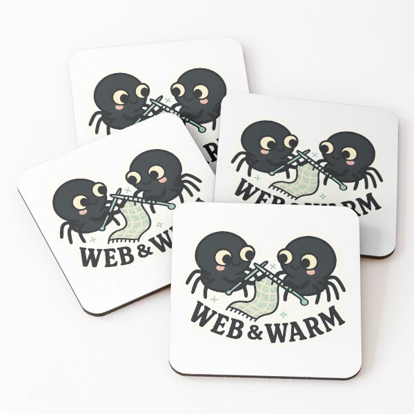 Item preview, Web & Warm — Cozy Knitting Spiders designed and sold by Cheerioza.