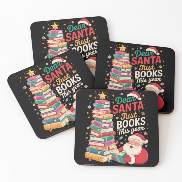 Item preview, Bookish Christmas Holiday Book Lovers Santa Reader Holiday Xmas designed and sold by CookWorldLaughs.