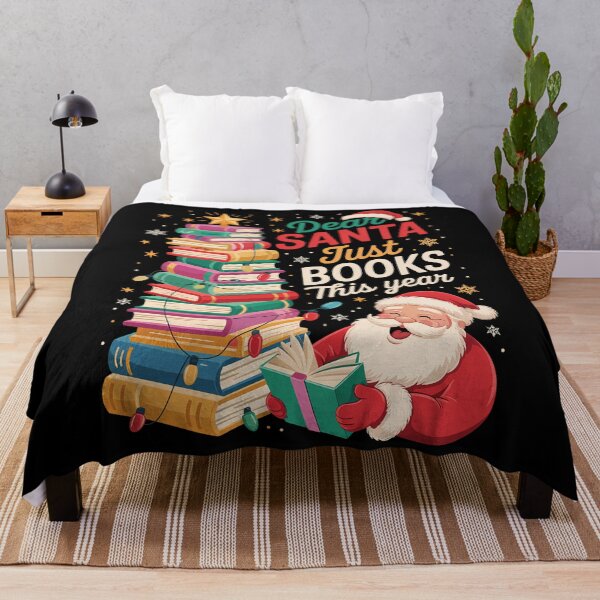 Item preview, Bookish Christmas Holiday Book Lovers Santa Reader Holiday Xmas designed and sold by CookWorldLaughs.