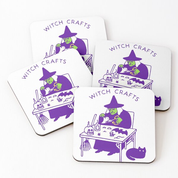 Item preview, Cute Witch Doing Magical Crafts Illustration designed and sold by RuweisVibes.