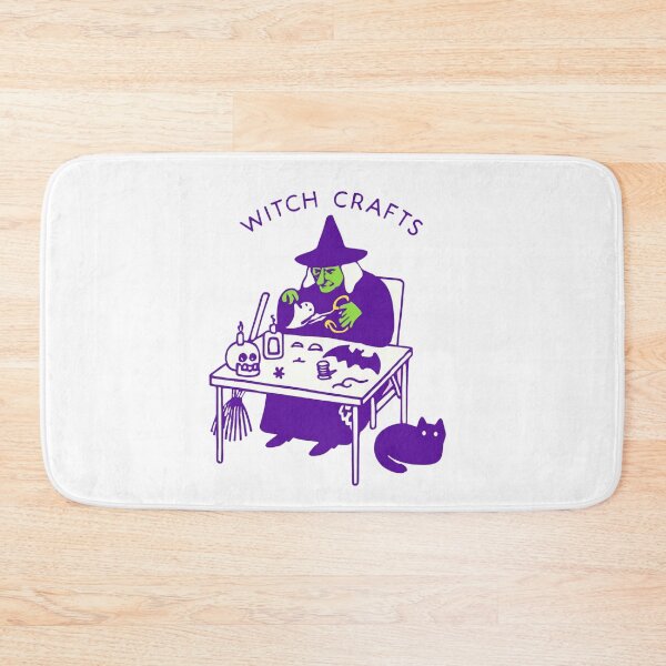 Item preview, Cute Witch Doing Magical Crafts Illustration designed and sold by RuweisVibes.