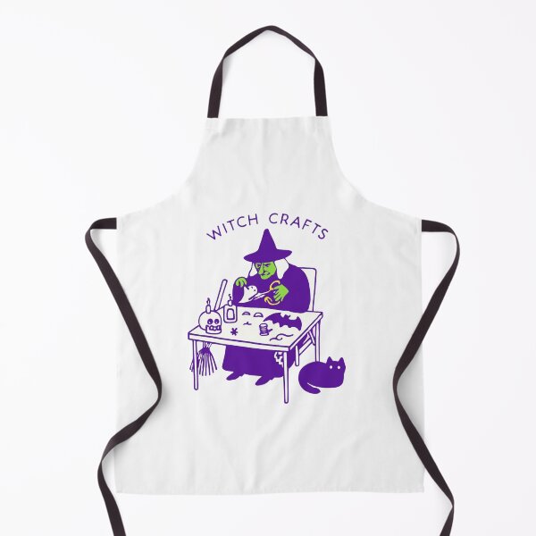 Item preview, Cute Witch Doing Magical Crafts Illustration designed and sold by RuweisVibes.