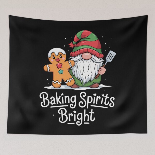 Item preview, Christmas Gnomes Baking Xmas designed and sold by CookWorldLaughs.