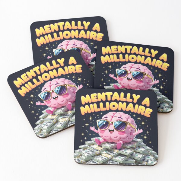 Item preview, Mentally a Millionaire as Cute Brain Edition designed and sold by CrystalCove11.