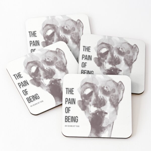 Item preview, The Pain of Being — 404: Meaning Not Found (Existential Watercolor Art) designed and sold by hikikiki.