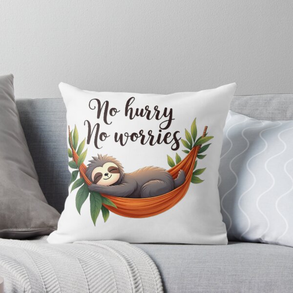 Item preview, no hurry, no worries,cute baby sloth sleeping designed and sold by nicnacc.