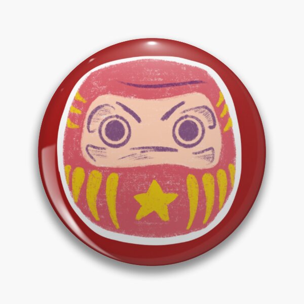 Item preview, Kawaii lucky red Japanese daruma doll designed and sold by kawaicherrypi.