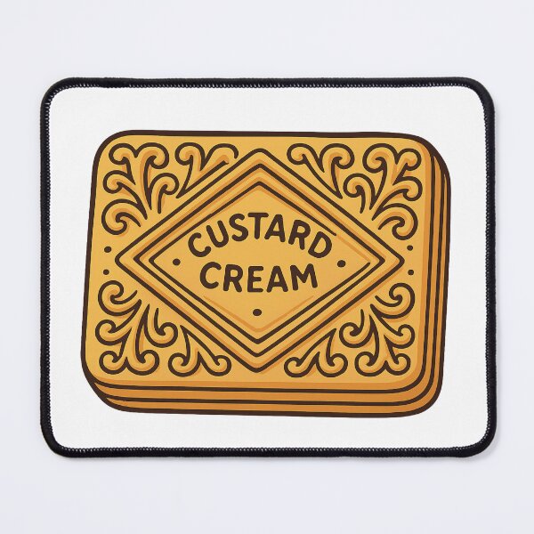 Item preview, Cartoon Custard Cream Biscuit | Cute Food Art designed and sold by Pokah79.