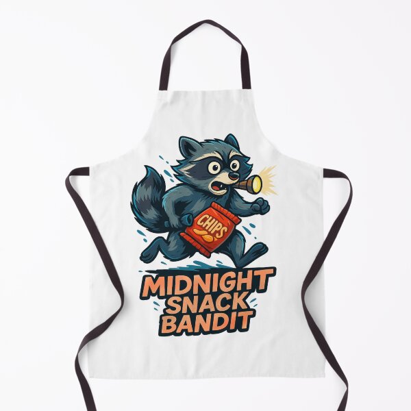 Item preview, Midnight Snack Bandit – Funny Raccoon Comic Design designed and sold by Raddoodler.