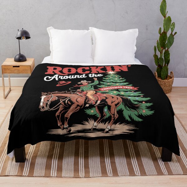 Item preview, Christmas Tree Western Cowboy Christmas designed and sold by DoorwayThreads.