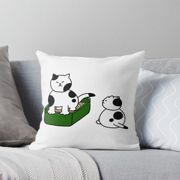 Item preview, a Cat in the litter box beside a Cat designed and sold by superbaechoo.