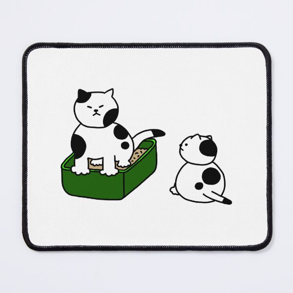 Item preview, a Cat in the litter box beside a Cat designed and sold by superbaechoo.