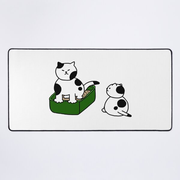 Item preview, a Cat in the litter box beside a Cat designed and sold by superbaechoo.