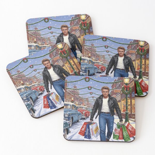 Item preview, James Dean's Christmas Haul: Vintage Shopping on a Snowy 1950s Main Street | Hollywood Holidays designed and sold by Art's Diner.