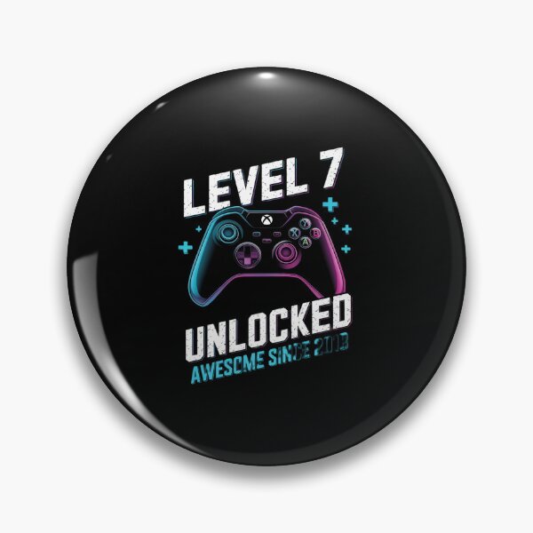 Item preview, 7th Birthday Boy Level 7 Gamer 7 Year Video Game Party  designed and sold by EllinoKlemo.
