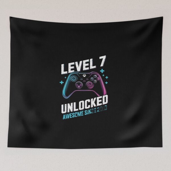 Item preview, 7th Birthday Boy Level 7 Gamer 7 Year Video Game Party  designed and sold by EllinoKlemo.